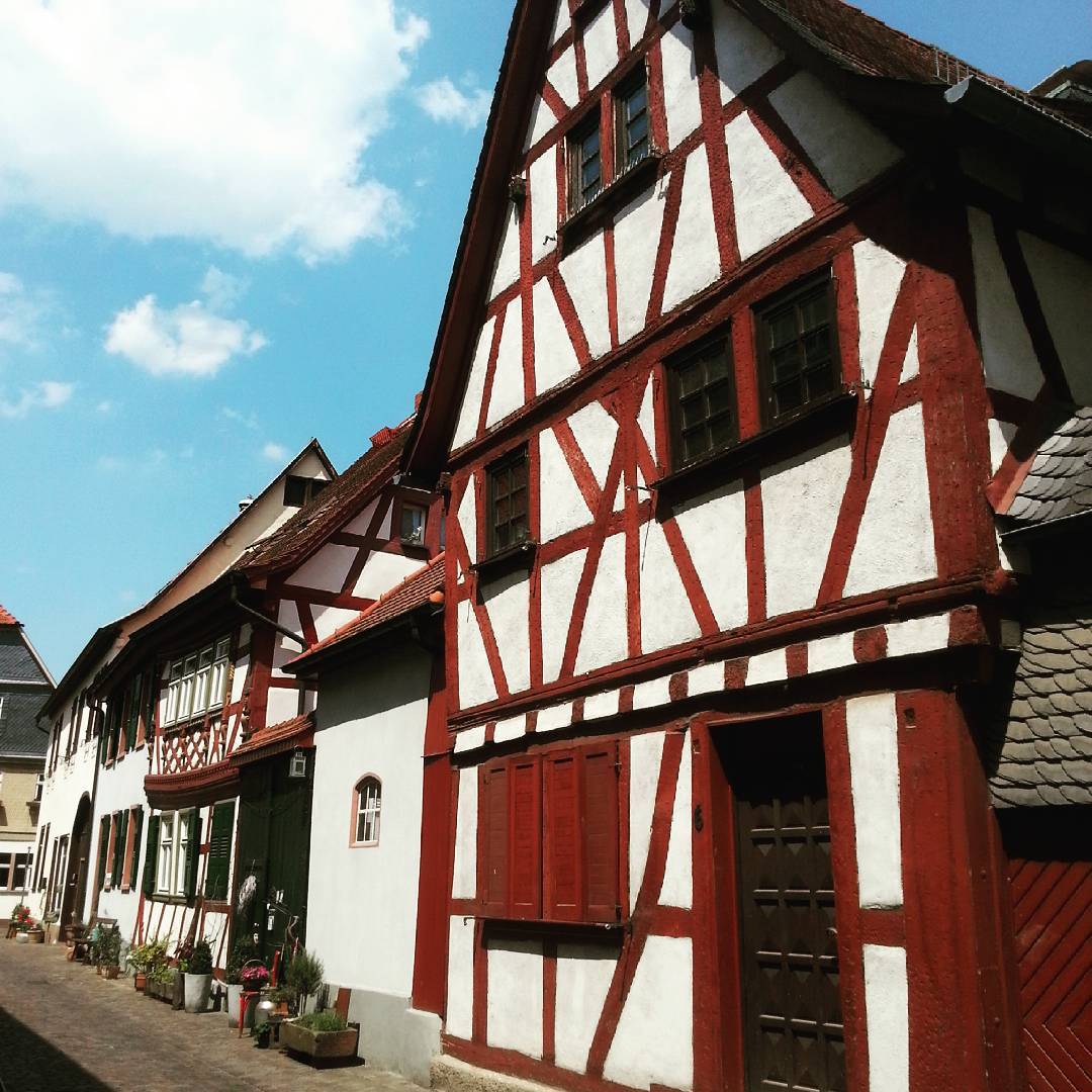 Rotes Fachwerk in Seligenstadt